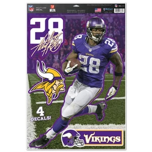 Minnesota Vikings Adrian Peterson Decal 11x17 Multi Use - Picture 1 of 1