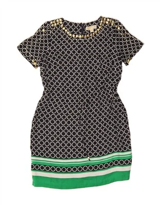 Vestido vaina MICHAEL KORS para mujer Reino Unido 14 mediano negro geométrico AP11 Foto 1 de 3