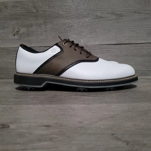 FootJoy Originals Mens Size 8.5 Golf Shoes Brown White - Picture 1 of 4