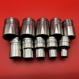 10 Piece Snap On Socket Set. 1/2” Drive, 12 Point, Standard 3/8" - 15/16" - Picture 1 of 7
