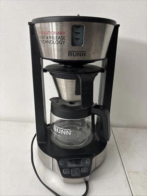 Bunn-O-Matic Model HB Programmable Heat N Brew Stainless 10 Cup Coffee Maker - Image 1 of 4