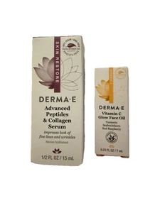 Derma E Advanced Peptides & Collagen Serum Skin Restore & Vitamin C Face Oil - Picture 1 of 1