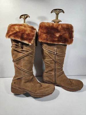 Bota Alta Ruff Hewn Fiona Gamuza Imitación Piel de Oveja Marrón Talla 9 Vikingo Bárbaro Foto 1 de 4