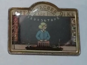 Teacher Pictorial  Vintage Meink Sterling Silver Brooch  - Picture 1 of 4