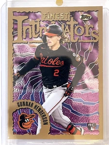 2023 TOPPS FINEST INTIMIDATORS FLASHBACKS GUNNAR HENDERSON RC Rookie - Picture 1 of 2