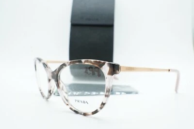 PRADA VPR 17W ROJ-101 PINK HAVANA DESIGNER AUTHENTIC EYEGLASSES 53-19 140 W/CASE - Image 1 of 4