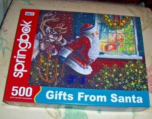 Rompecabezas Springbok 500 piezas REGALOS DE SANTA usado Navidad - Imagen 1 de 1
