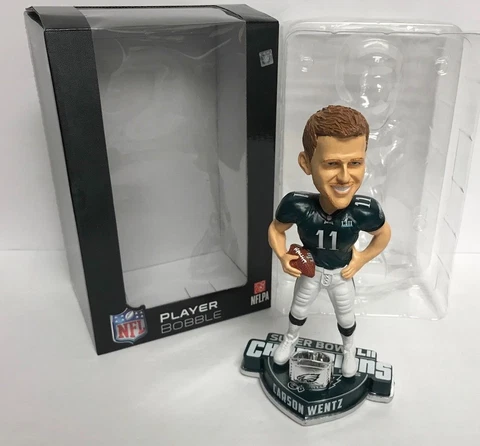 Carson Wentz SUPER BOWL CHAMPIONS LII Philadelphia Eagles Limited Bobblehead Cover