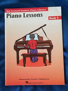 Piano Lessons Book 5 Hal Leonard Student Library Early Intermediate Music red - Picture 1 of 4