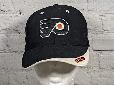 Philadelphia Flyers Vtg 90's Twins Enterprise Striped Brim Adjustable Cap Hat - Image 1 of 4