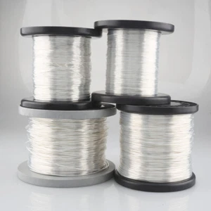 Brazo de cable de audio de alta fidelidad trenzado a granel 1M plata pura 9999 18/20/24/28 AWG - Imagen 1 de 12