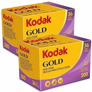 2 x Kodak Gold 200 iso Colour Print Film 135 35mm 36exp (UK) 36 exposures BNIB - Picture 1 of 24