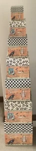 Lang Boxes Set/7 Decorative Square Nesting 2012 Feeling Witchy(141ia) - Picture 1 of 15