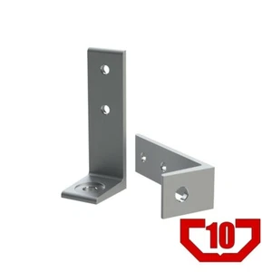 45 Series Floor Bracket - 140mm Tall, FB10140-451S, (10) Pack - Picture 1 of 2