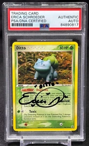 Idem Pokemon EX Delta Species Erica Schroeder Firmato PSA/DNA Auto Autentico - Foto 1 di 2