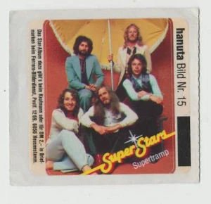 1983 German Pop Star Sticker Hanuta Super Stars #15 UK group Supertramp - Picture 1 of 2