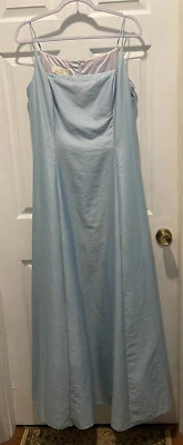 Hermoso Vestido Vintage Jessica McClintock Azul Polvo Talla 12 Millineum 2000 Foto 1 de 4