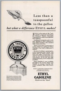 VTG 1930s 40s Ethyl Gasoline Print Ad Car Advertisement 10" x 6" 8927 - Picture 1 of 1