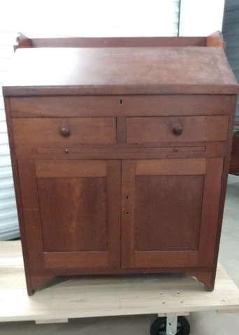 Victorian / Empire Transitional Cherry Shopkeeper's Desk c. 1840 Cover