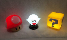 LOT OF 3 Paladone Nintendo Super Mario Bros Mushroom Boo Question Block Lights