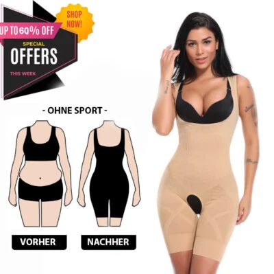 LA FERANI Shapewear Push up Bauch Bauchweg abnehmen beige Damen Miederbody Body Shaper