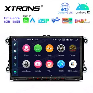 Android 12 8Core 8+128G QLED Car Stereo Radio GPS For VW Volkswagen Jetta Passat - Picture 1 of 12