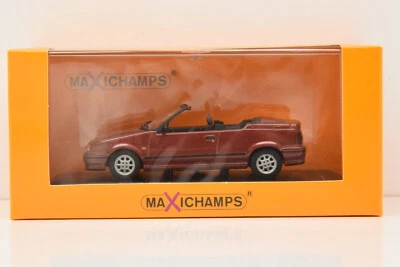 Renault 19 Cabrio 1991 Red IN Metallo Maxichamps 940113731 1:43 R19 MINICHAMPS - Immagine 1 di 4