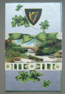 Postal del día de San Patricio, Cromwell Bridge, Glengariff B.B.London serie E180 - Imagen 1 de 2