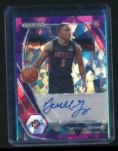 2021-22 PRIZM DRAFT PURPLE ICE /99 DP-TGO AUTO TERRELL GOMEZ SDSU - Foto 1 di 1