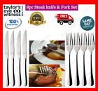 Steak Knife Knives & Fork Cutlery Dining Set STAINLESS STEEL Dinner Set 4 PAIRS