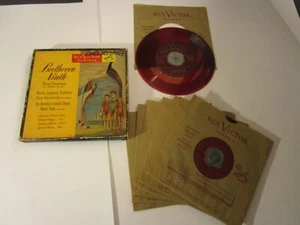 BEETHOVEN NINTH 8 X 7" 1950 RED VINYL G-/VG+ SY04 - Picture 1 of 1