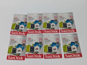 8x SanDisk 32GB Ultra microSDHC UHS--1 Class 10 Memory Card w/ Adapter 120mb/s - Picture 1 of 6