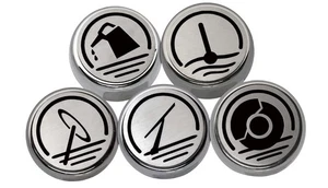 Cubiertas de tapa de fluido negras 5 piezas para Chevy Corvette 1997-2004 automático - Imagen 1 de 1