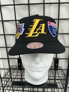Mitchell & Ness Los Angeles Lakers Champ Patch HWC Adjustable Snapback Hat 09-10 - Picture 1 of 9