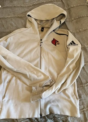 Толстовка с капюшоном мужская LOUISVILLE CARDINALS ADIDAS серая 2XL БЕСПЛАТНАЯ ДОСТАВКА - Изображение 1 из 3