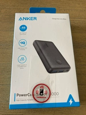 Anker PowerCore Select PowerBank 10000mAh 10k Mah NEW 12W IQ Rapid Charging - Image 1 of 4