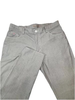 Pantalones chinos Robert Graham 5 bolsillos para hombre 35x29 gris pierna recta estampado geométrico Foto 1 de 4