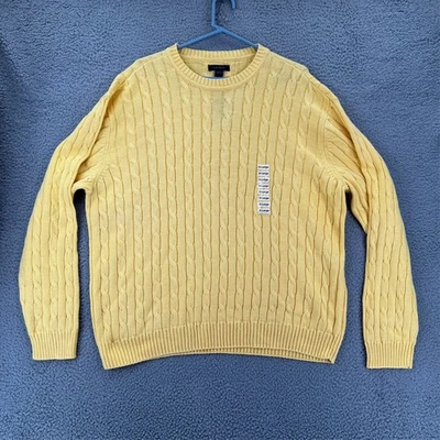 Suéter Vintage Club Romano Hombres XL 90s Grandpa Core Clásico Amarillo Hong Kong Foto 1 de 4