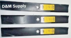 Set of 3 Yazoo Kees 52" mower blades 539112079 532131321 E-Max esteem models - Picture 1 of 1