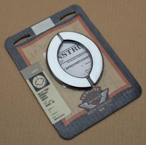Harley original Billet chrom Einsätze für Ritzelabdeckung Sprocket cover V-Rod - Picture 1 of 2