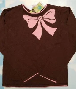 NWT girls 8 Gymboree GIRAFFE CLUB brown pullover sweater pink bow VTG RARE HTF - Picture 1 of 3