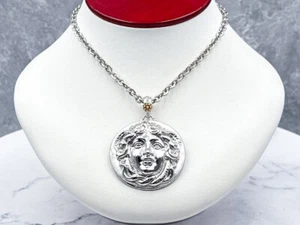 TAGLIAMONTE (PN2672N) 925SS/Rhod. Cameo Necklace*Rondanini Medusa*Reg.$525 - Picture 1 of 8
