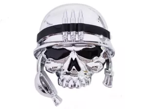 3D Soldier Army Skull Decal for Any Flat Surface Chrome Car Decals as a Emblem - Picture 1 of 8
