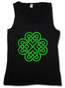 KLEEBLATT IRISCHER KNOTEN IV TANK TOP WESTE Kleeblatt Irland Kelten Knoten Runen Rune - Bild 1 von 2