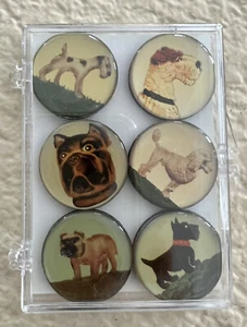 WINKY & DUTCH VINTAGE STIL "HUNDE" KÜHLSCHRANKMAGNETE 6ER SET BRANDNEU - Bild 1 von 2