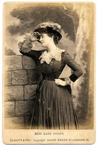 Cabinet Portrait of Kate Rorke British actress Elliott & Fry London 1890c S983