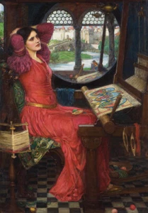 JOHN WILLIAM WATERHOUSE * At The Loom * LARGE A3 SIZE QUALITY CANVAS PRINT - Picture 1 of 1