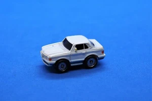 Vintage Micro Machines Mercedes Benz 450SLC White Blue Stripe 1986 Galoob - Picture 1 of 5