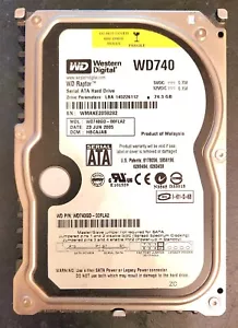 WD Raptor 74GB WD740 WD740GD-00FLA2 SATA 3.5" HBCAJAB 2061-701213-100 AT HDD - Picture 1 of 2