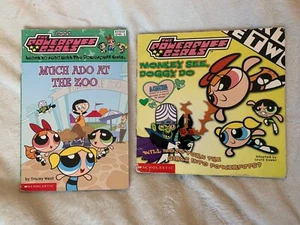 Vintage 2000's Powerpuff Girls Picture Books Scholastic Paperback Lot of 2 - Picture 1 of 2